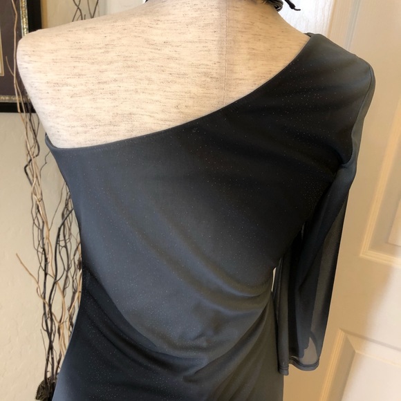 Grey Ombré off the shoulder top Sz M - Picture 2 of 6